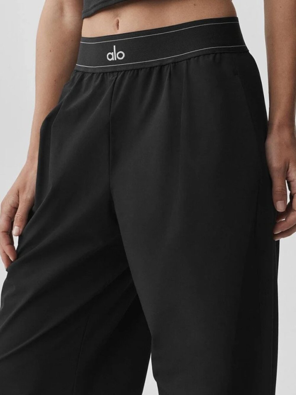 🔥Alo Yoga Suit Up Trouser Black 30-inch Inner Seam(Regular)Loose Fit - Picture 6 of 9